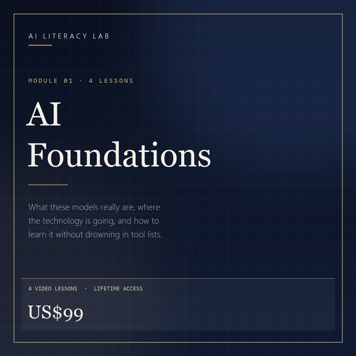Module 01 — AI Foundations & Mindset