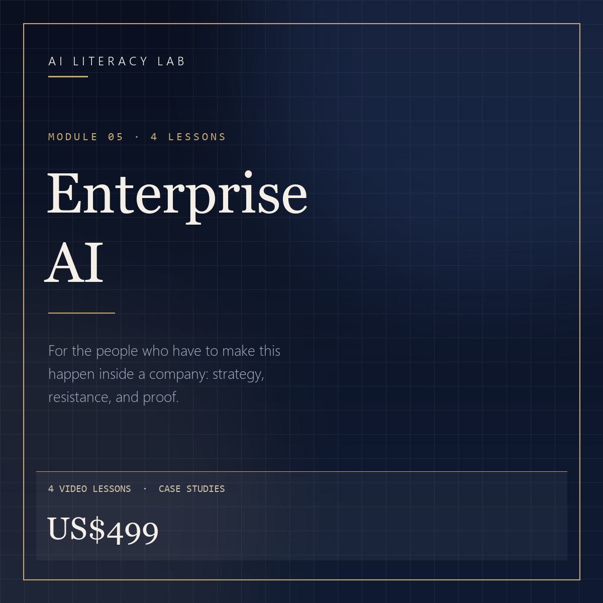 Module 05 — Enterprise AI Transformation