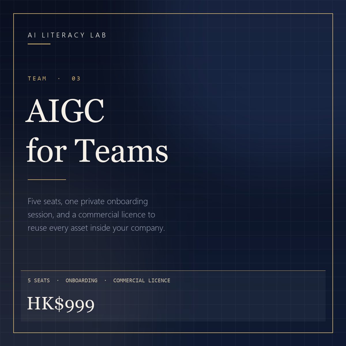 AIGC for Teams — 5 Seats